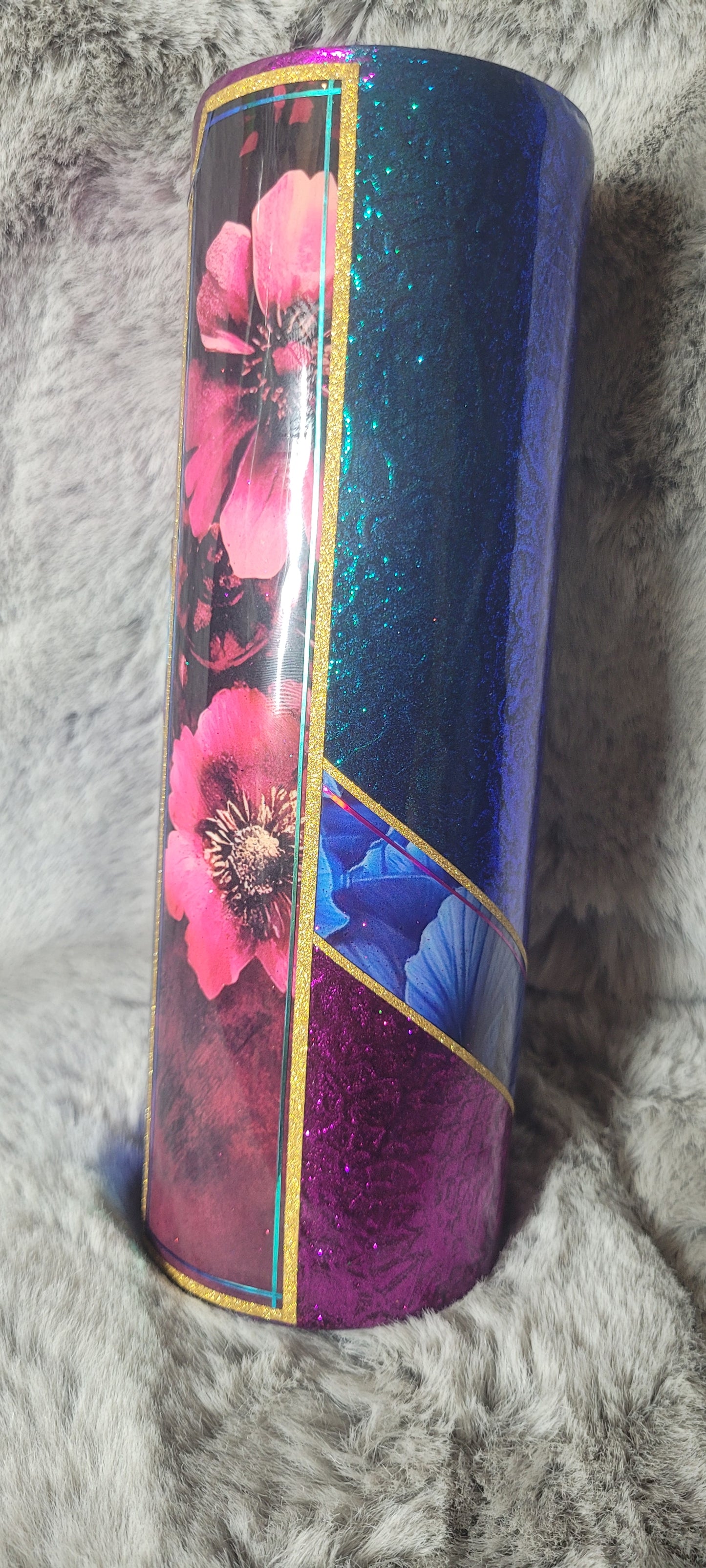 Hand Decorated Tumbler (30oz)stronger than excuses