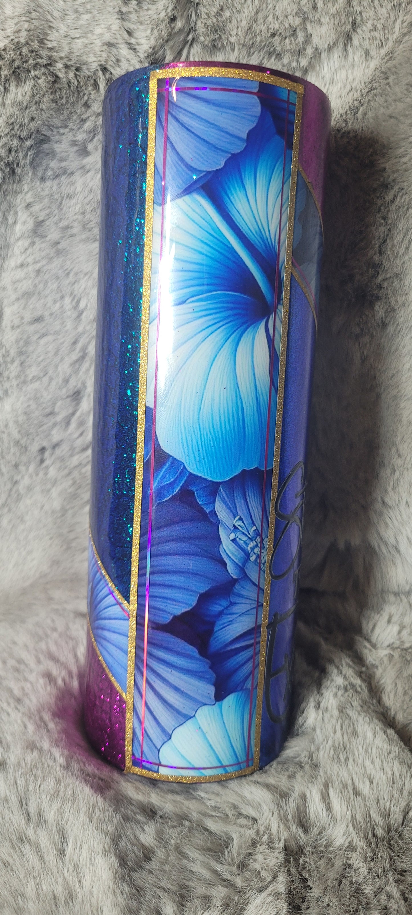 Hand Decorated Tumbler (30oz)stronger than excuses