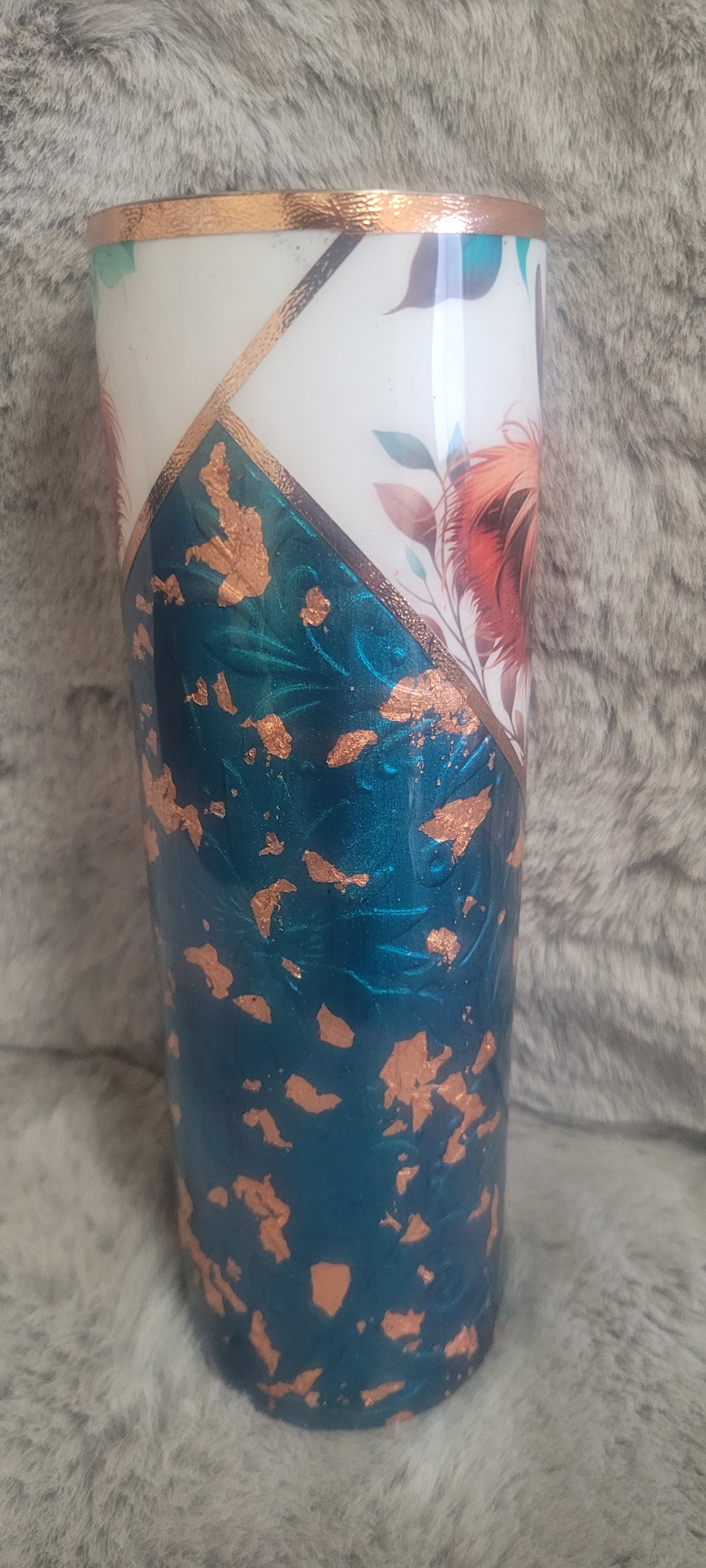 Hand Decorated Tumbler (24oz tapered) #35