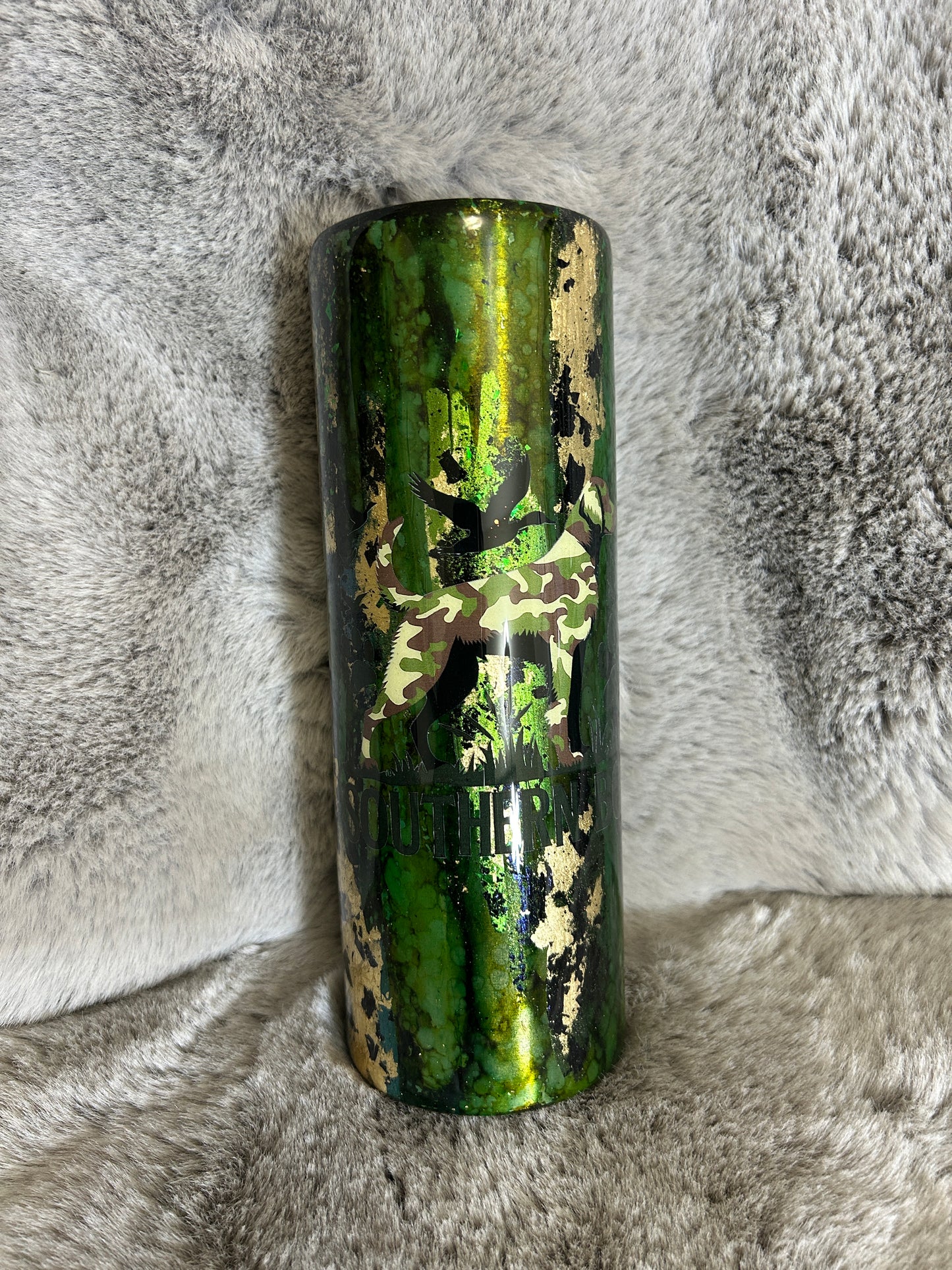 Hand Decorated Tumbler (20oz) Camo C1