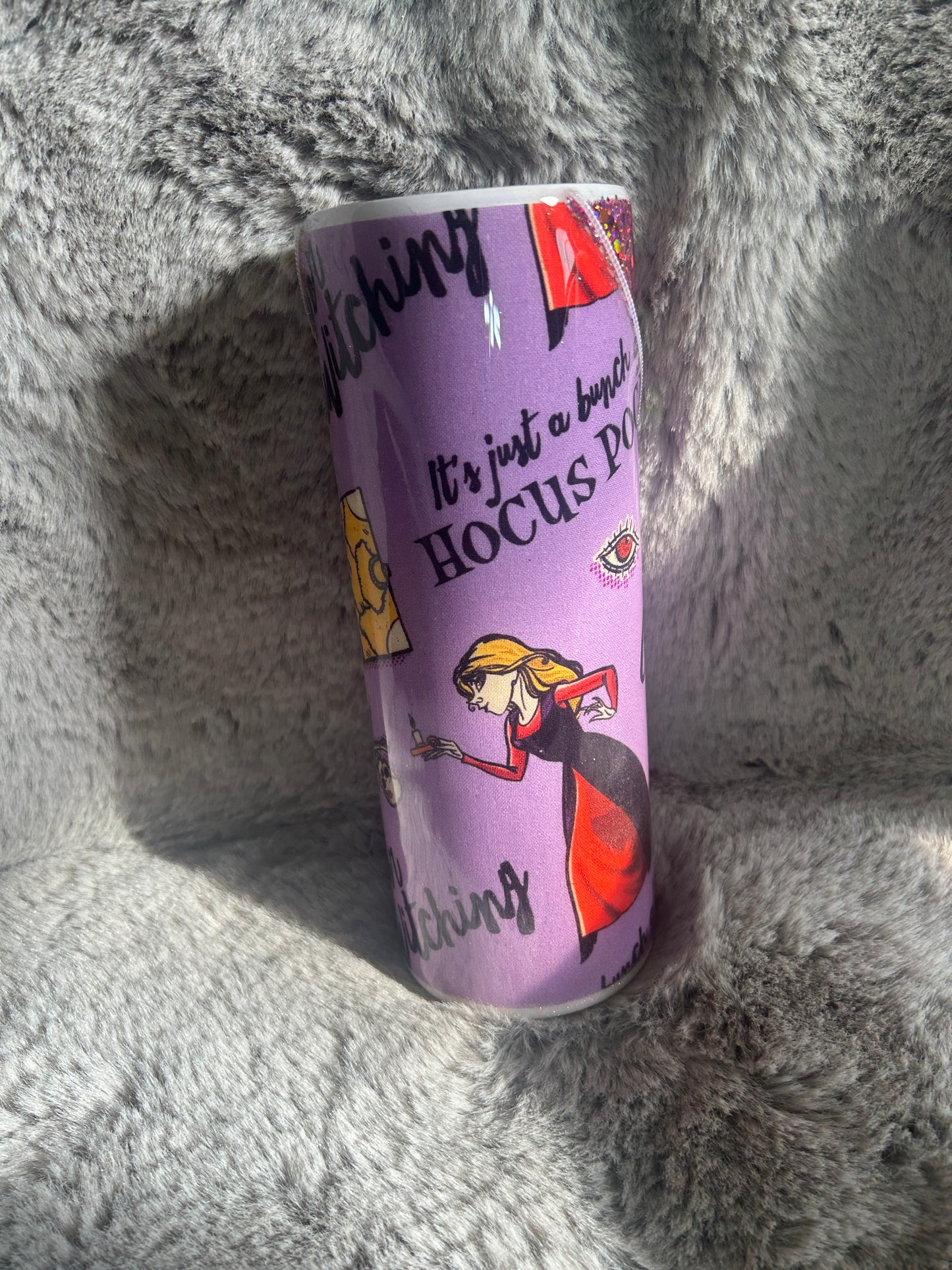 Hand Decorated Tumbler (20oz zipper) Witch