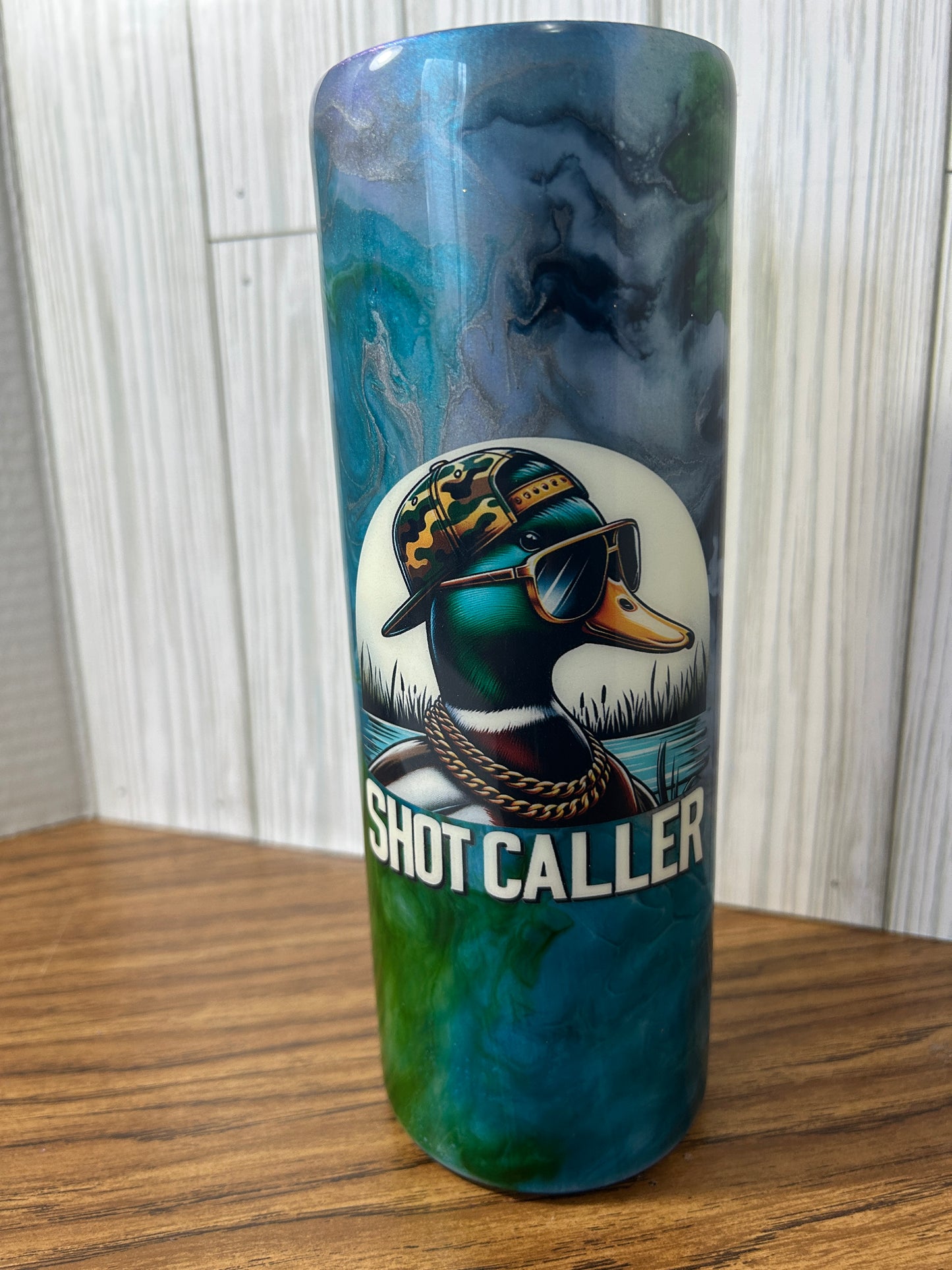 Hand Decorated Tumbler (20oz) DUCK