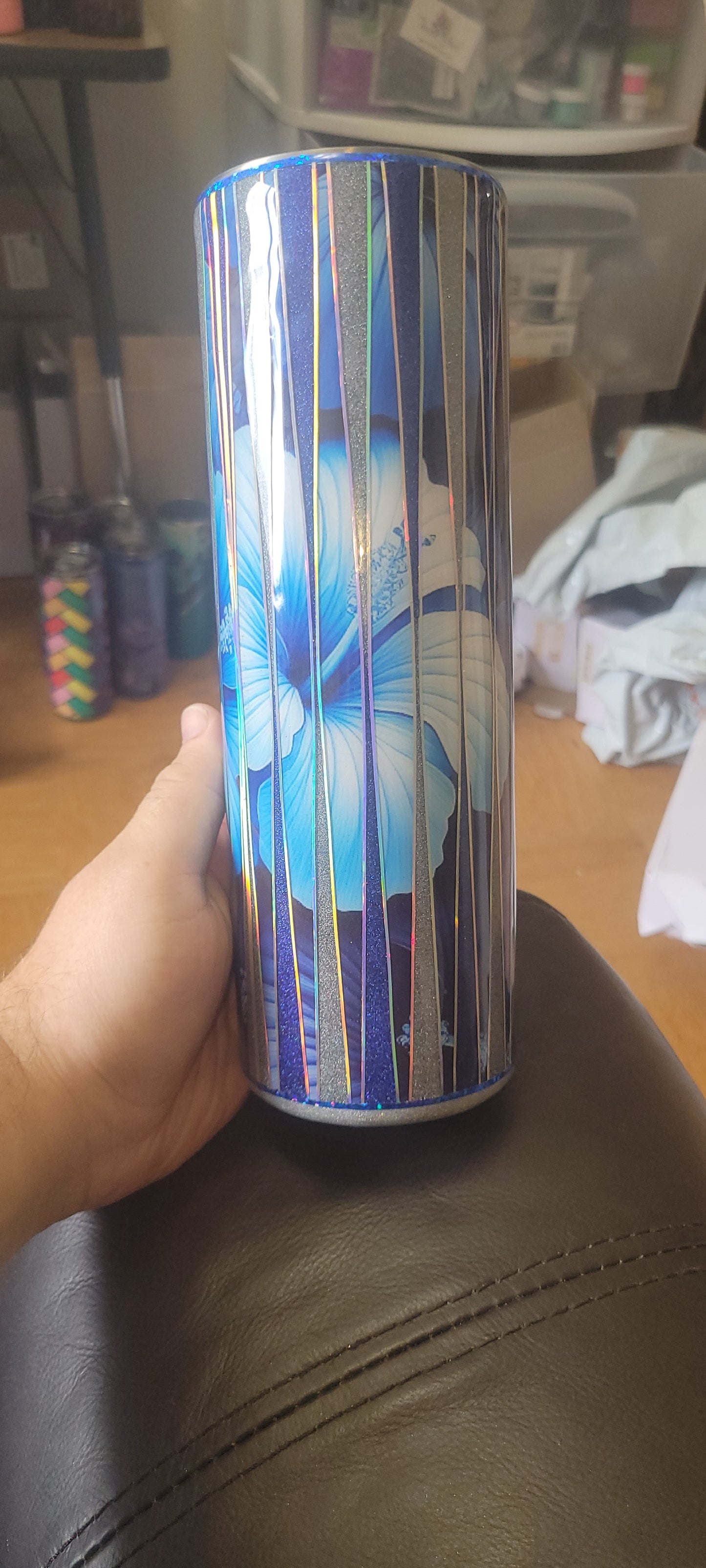 Hand Decorated Tumbler (30z) number12