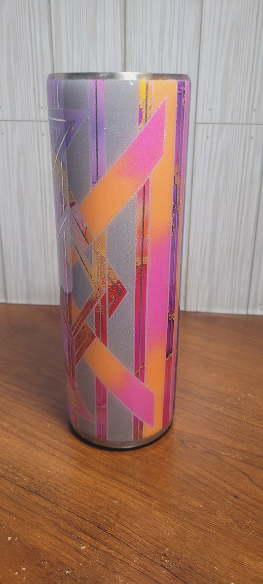 Hand Decorated Tumbler (30oz) NEON TEMPLATE
