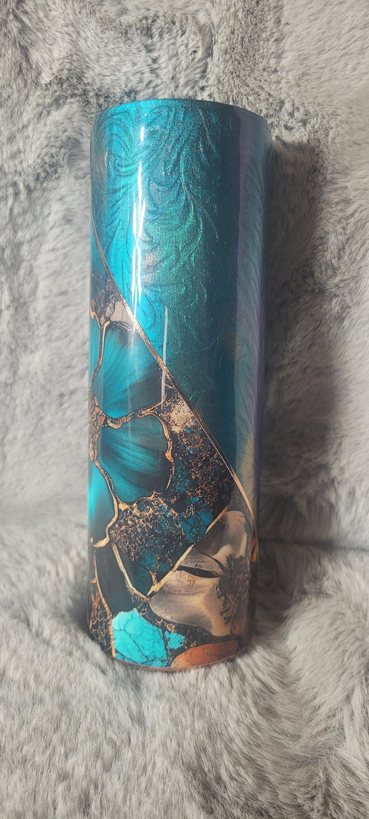 Hand Decorated Tumbler (30oz) DD3