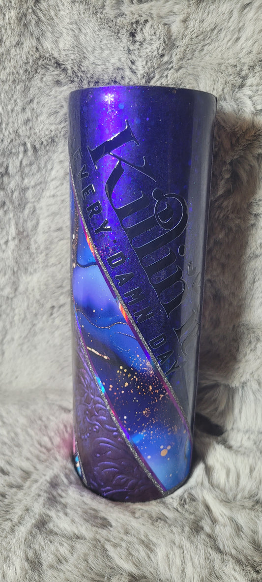 Hand Decorated Tumbler (30oz) #33