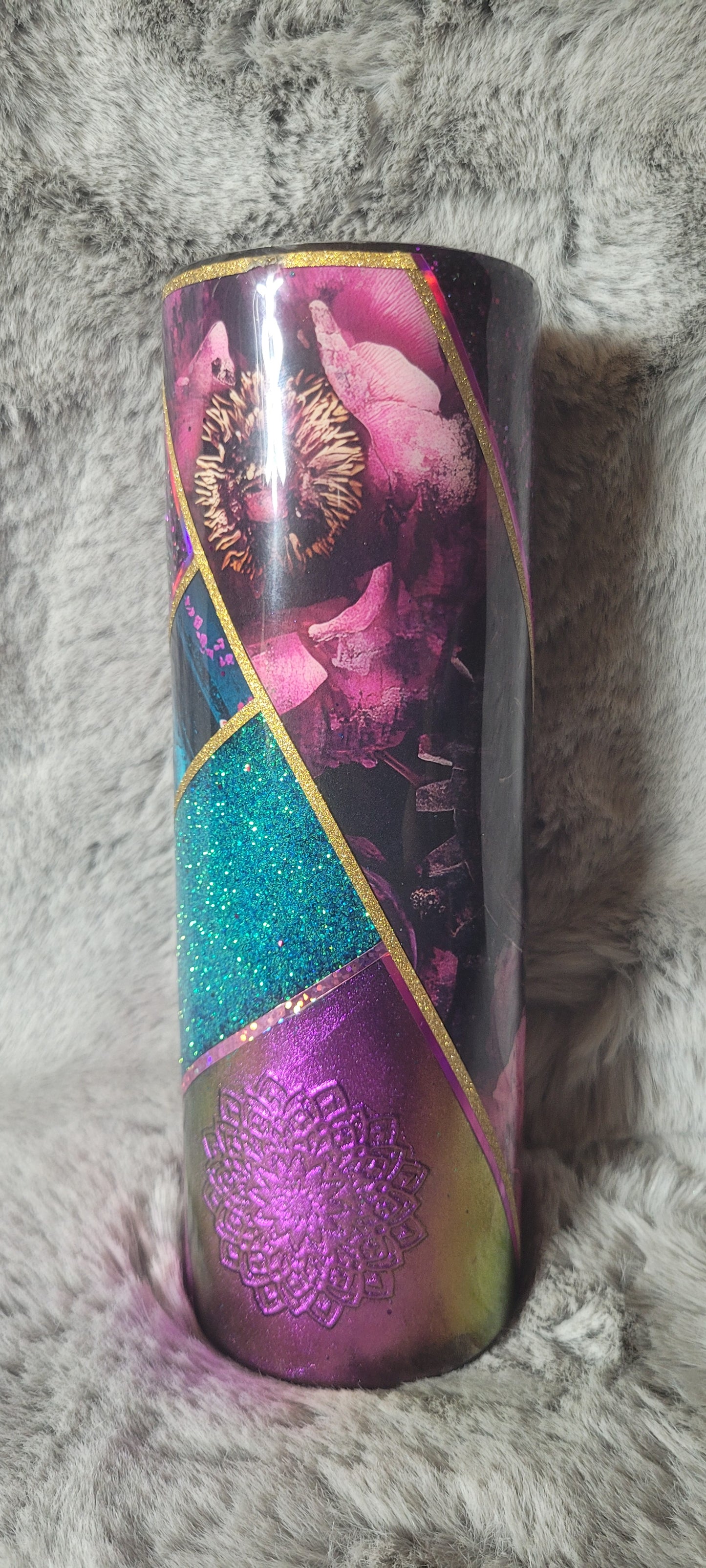 Hand Decorated Tumbler (30oz) I decide my vibe