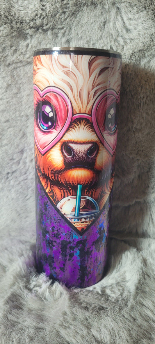 Hand Decorated Tumbler (20oz) AA3