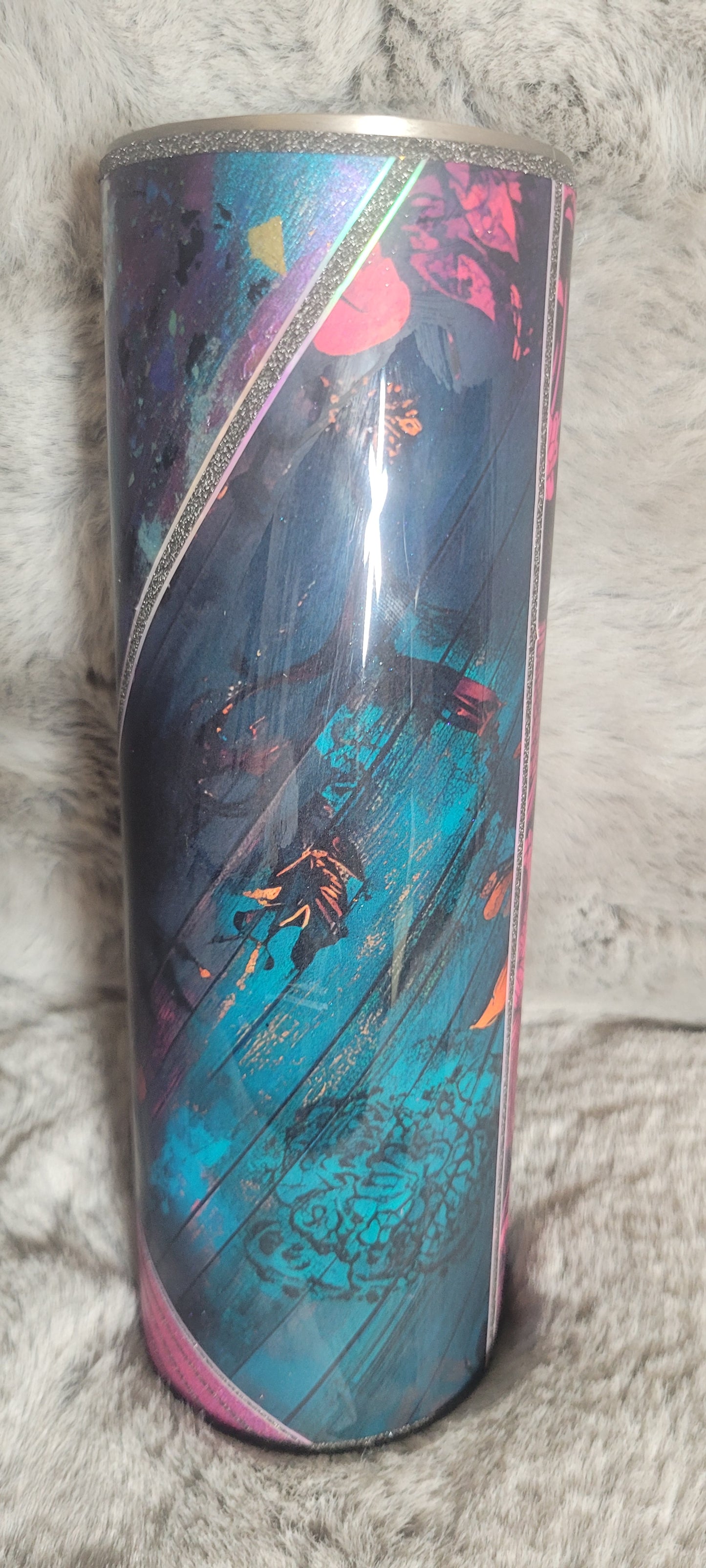 Hand Decorated Tumbler (30oz) DD7