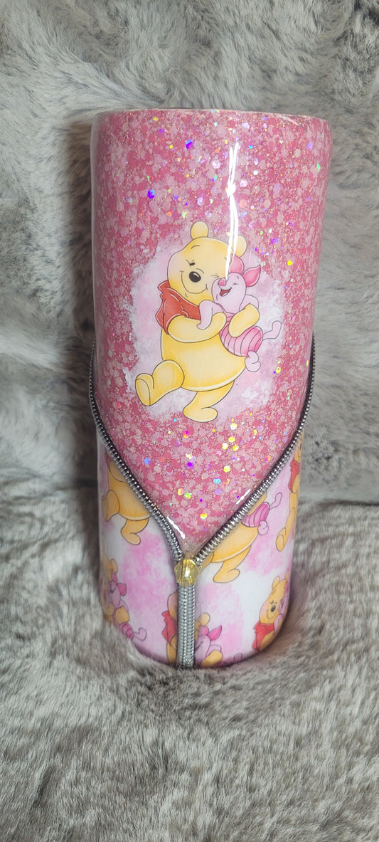 Hand Decorated Tumbler (30oz thick zipper) EE1