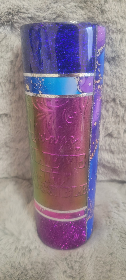 Hand Decorated Tumbler (24oz tapered) BB1