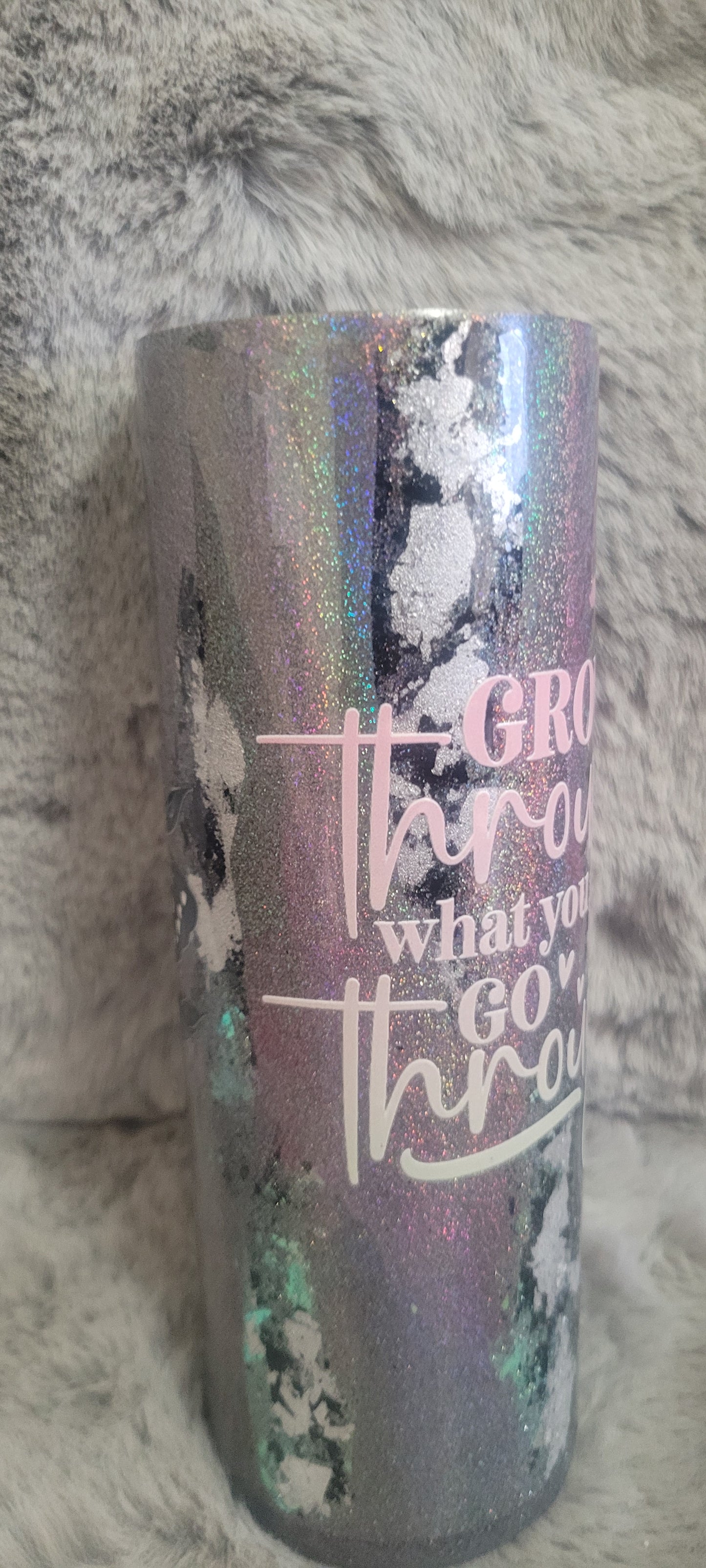 Hand Decorated Tumbler (20oz) grow butterfly #37