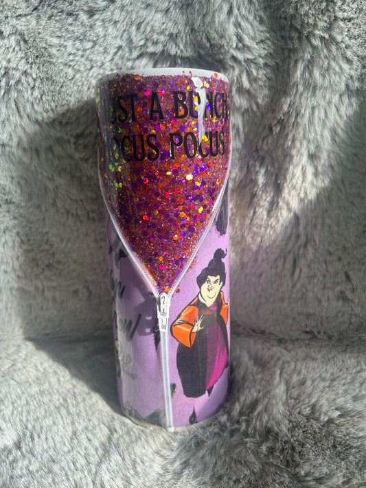 Hand Decorated Tumbler (20oz zipper) Witch