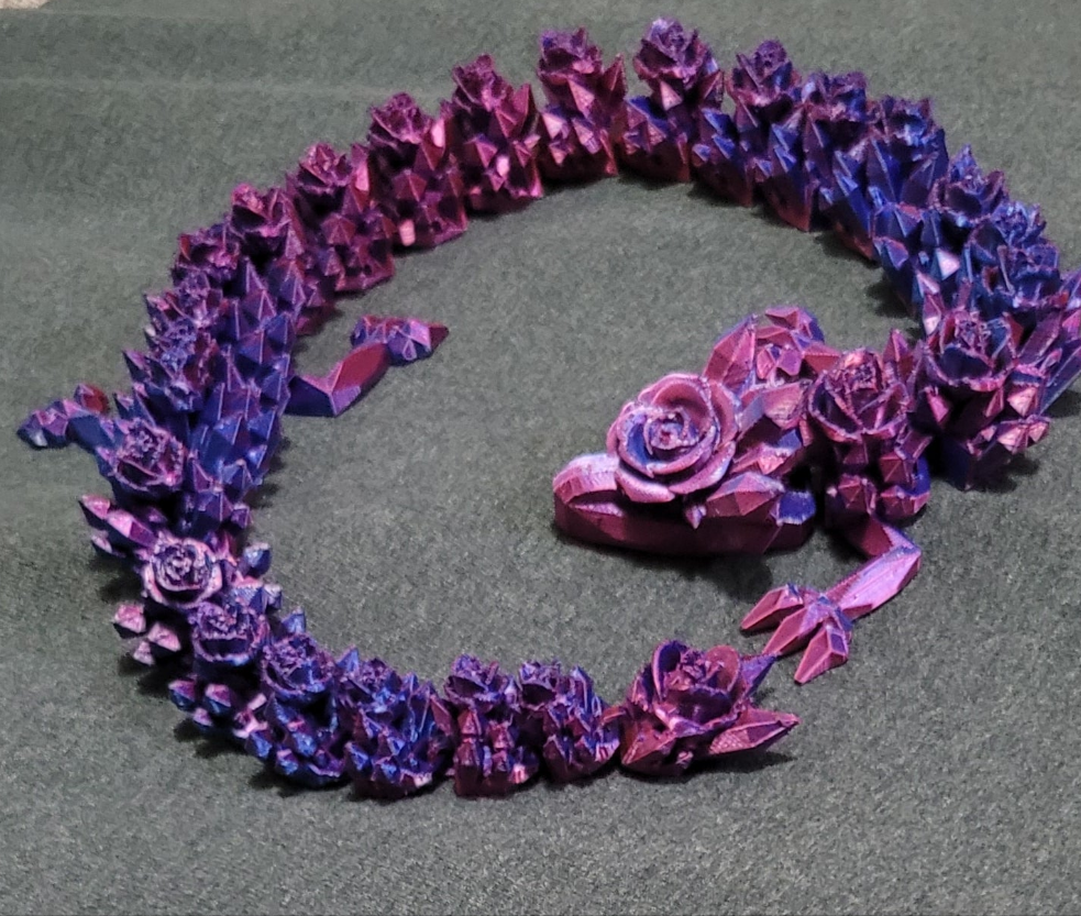 Crystal rose dragon