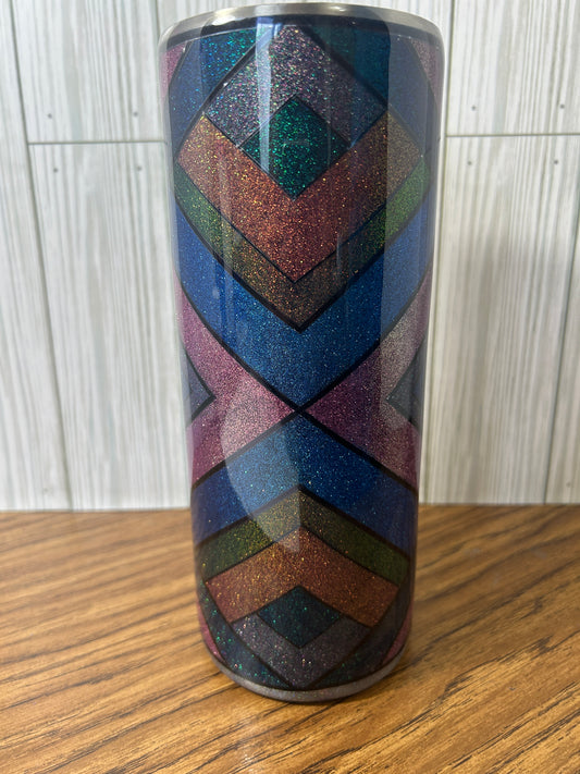 Hand Decorated Tumbler (30oz thick) FGDRAGON GLITTER TEMPLATE